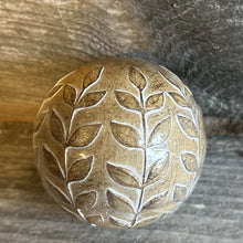 Load image into Gallery viewer, Decorative Accent Ball with Leaf Pattern
