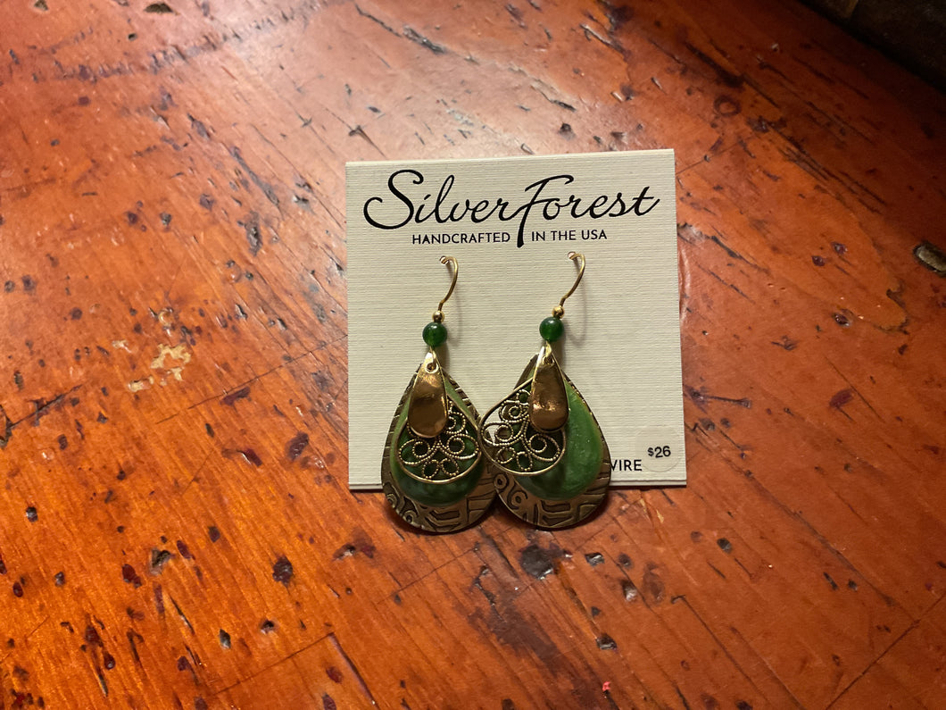 Silver Forest Earrings