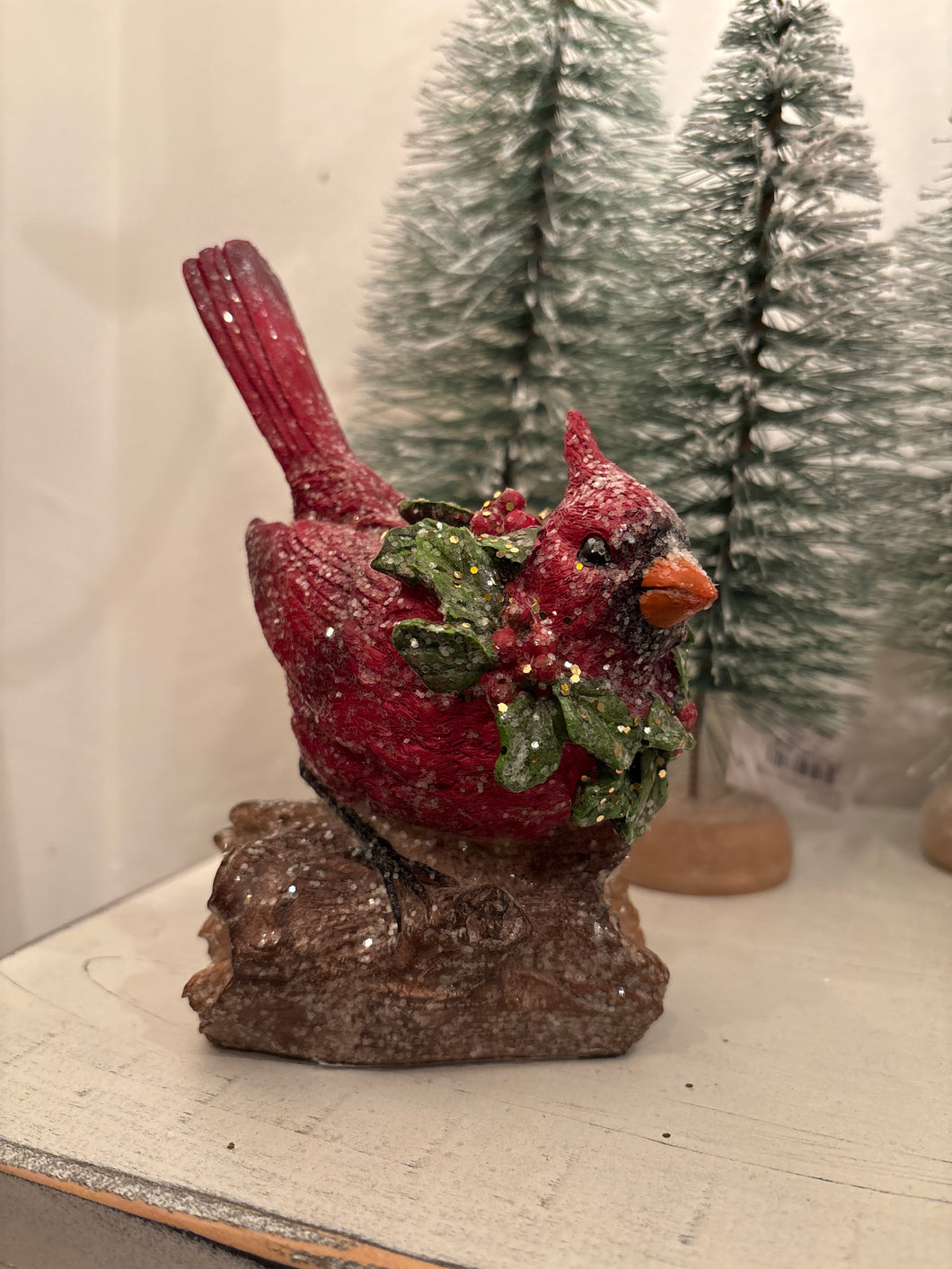 Cardinal with Glitter