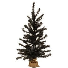 Load image into Gallery viewer, Black Tree w/Burlap Base, 3ft
