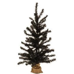 Black Tree w/Burlap Base, 3ft