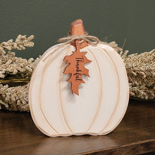 Load image into Gallery viewer, Hand Carved Wooden Pumpkin Sitters
