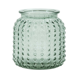 Sage Small Bumpy Glass Jar