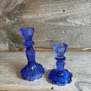 Glass Ware Taper Candle Holders