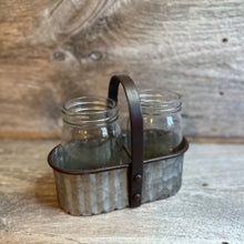 Load image into Gallery viewer, Glass Jars with Metal Caddy
