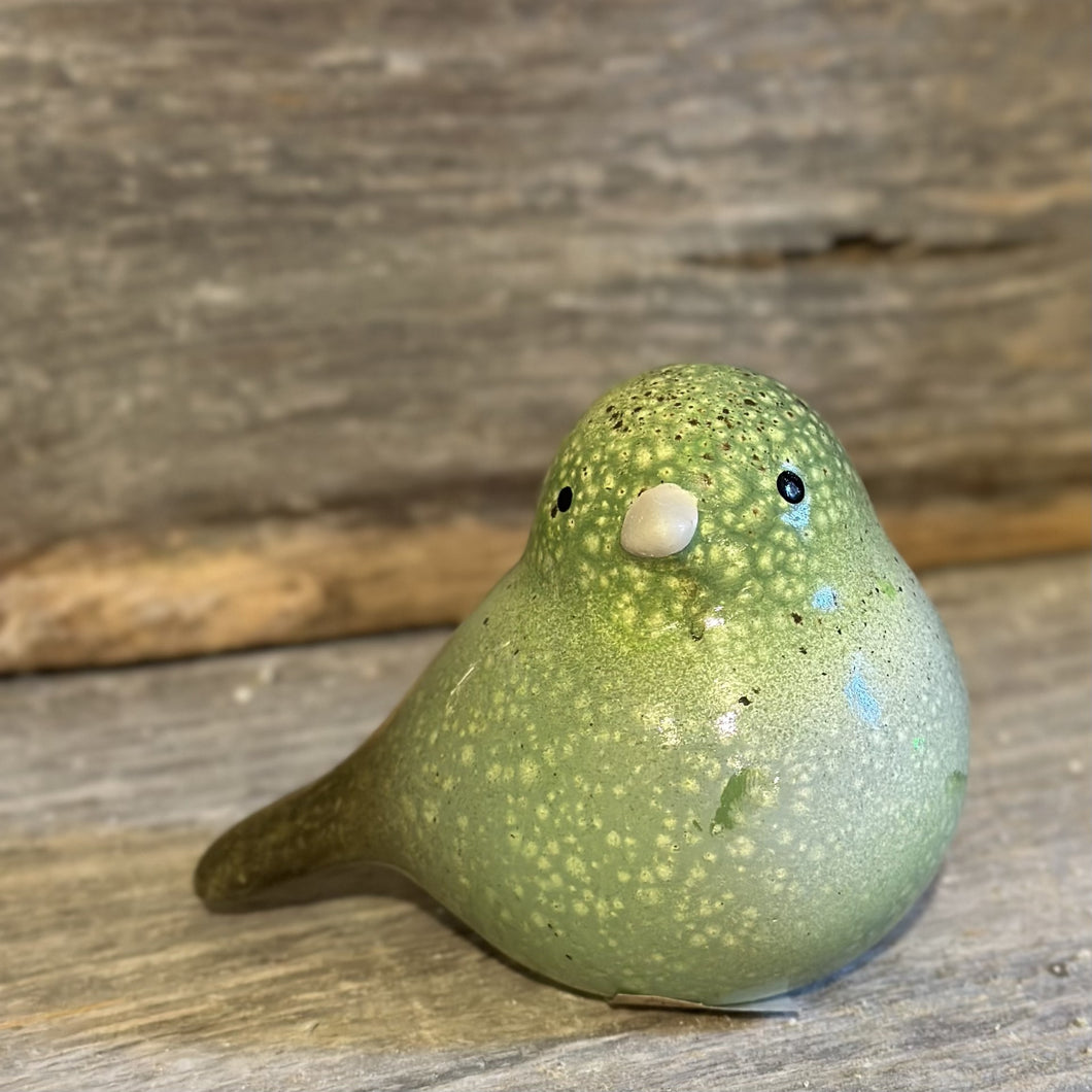 Green Ceramic Birds