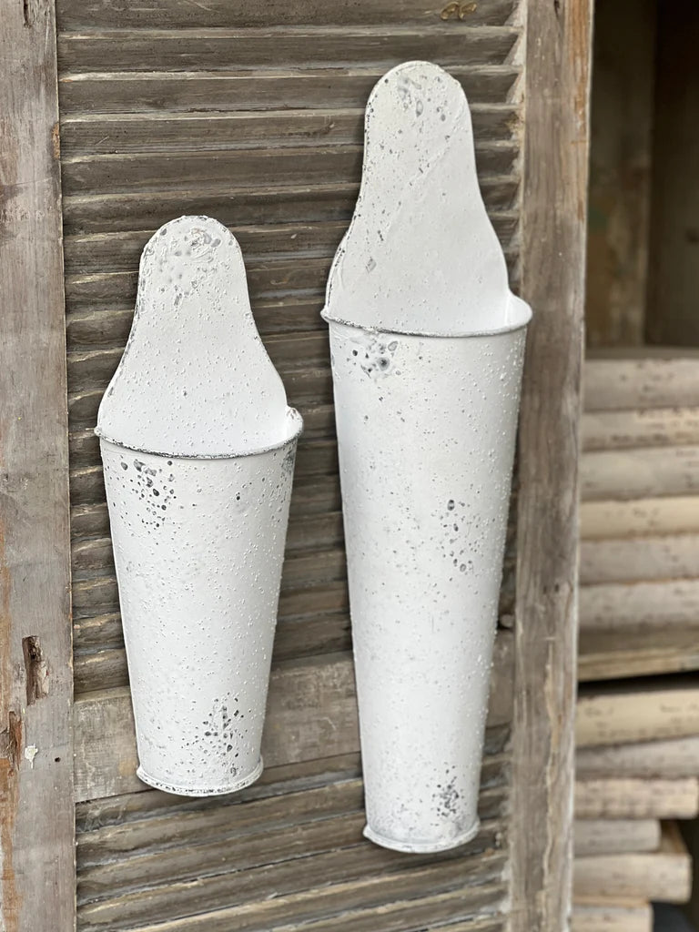 Grace and Grit Wall Bucket - Cream