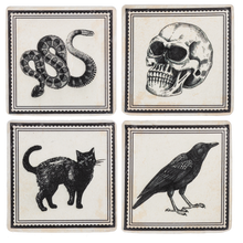Load image into Gallery viewer, Gothic Halloween Drink Coasters
