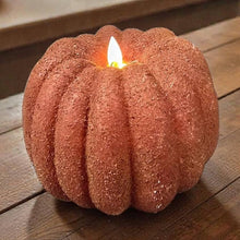 Load image into Gallery viewer, Moving Flame Grunge Pumpkin LED Candles

