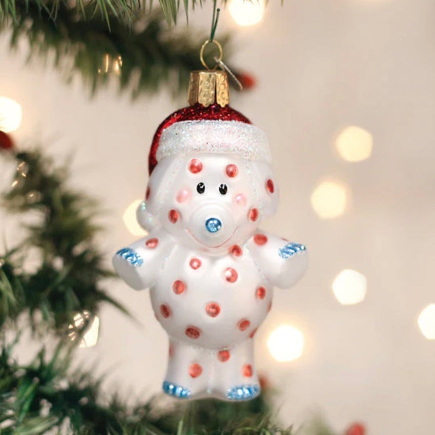 Spotted Elephant Ornament