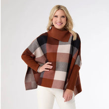 Load image into Gallery viewer, Loren Colorblock Poncho with Sleeves
