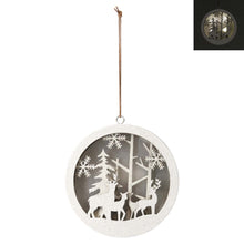 Load image into Gallery viewer, Wood Cut-Out LED Ornament
