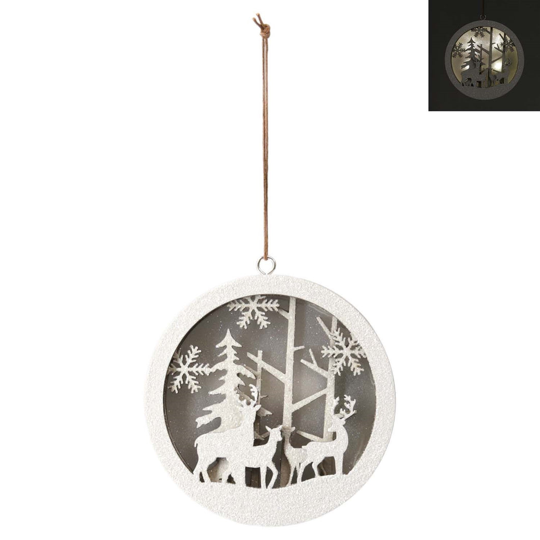Wood Cut-Out LED Ornament