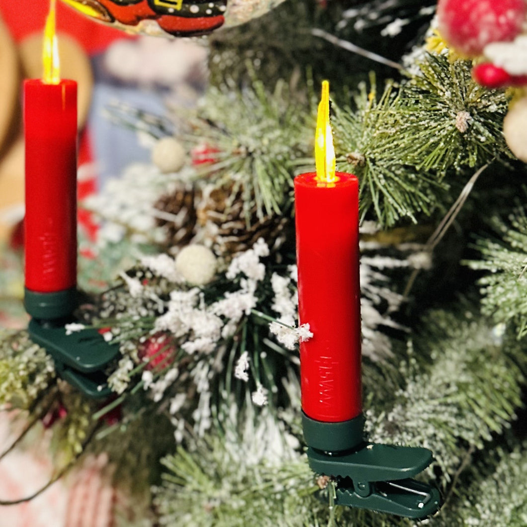 Holiday LED Candle Set of 10 with Remote