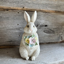 Load image into Gallery viewer, Light Up Resin Bunny with Flowers
