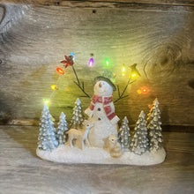 Load image into Gallery viewer, Lighted Holiday Snowman
