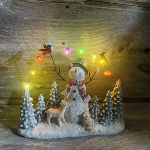 Lighted Holiday Snowman