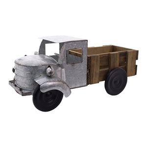 Galvanized Truck with Wood Bed