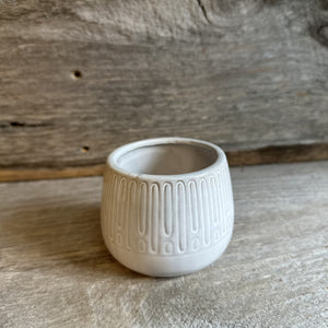 Cream Mini Round Vases