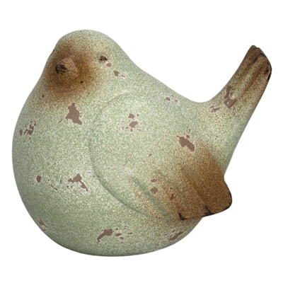 Sage Chunky Resin Bird