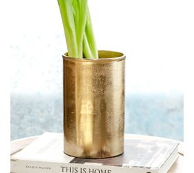 Gold Metal Vase