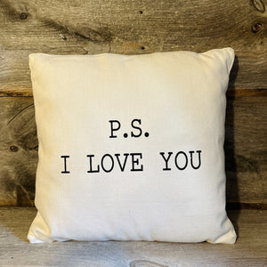 P.S. I Love You Pillow