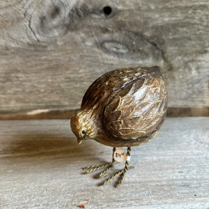 Partridge Resin Bird Figure