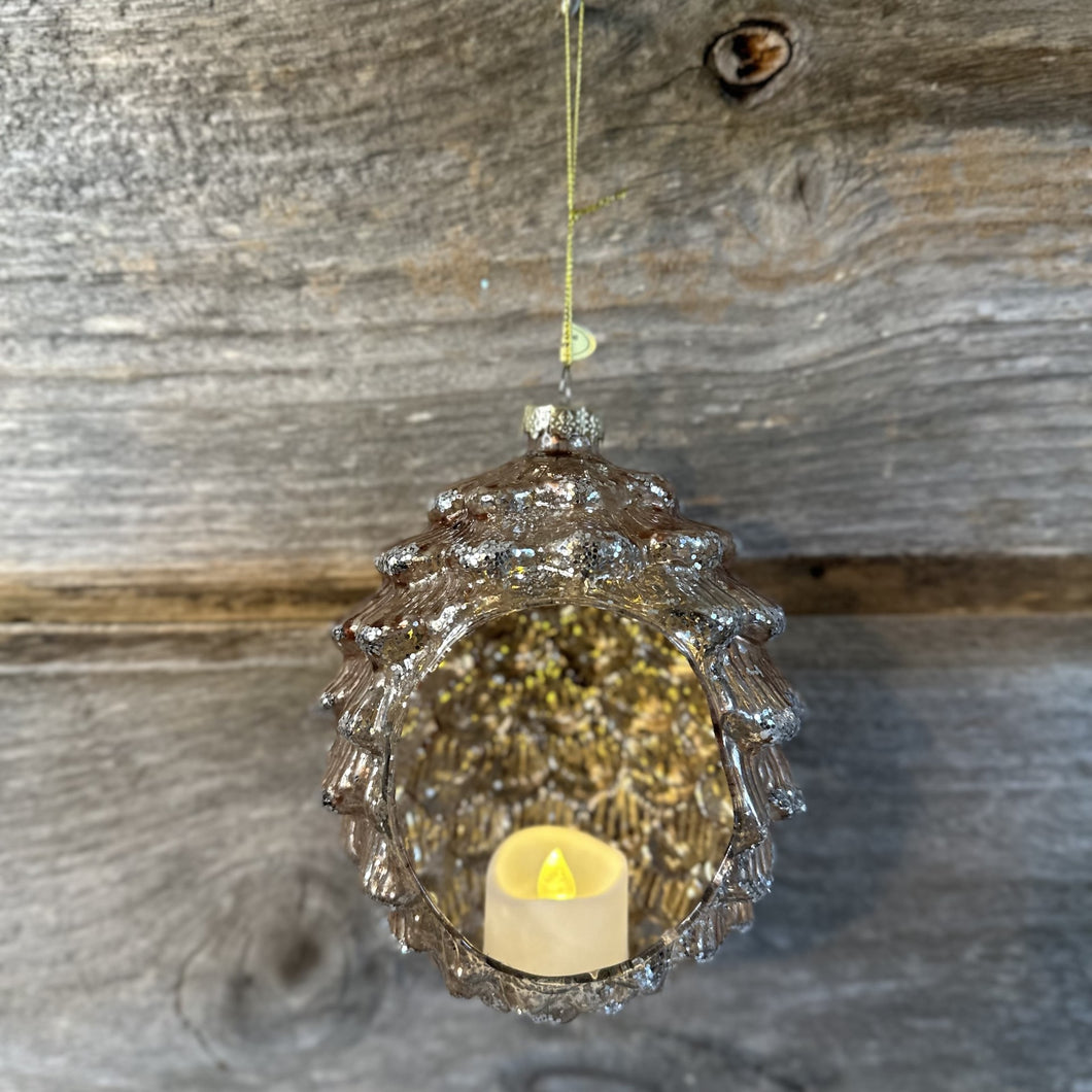 Pinecone Tealight Holder Ornament