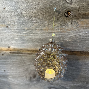 Pinecone Tealight Holder Ornament