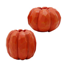 Load image into Gallery viewer, Pumpkin Taper Holders, Tan and Orange
