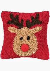 Reindeer Games Hook Pillow