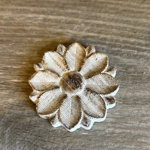 Rustic Wood Flower Magnets