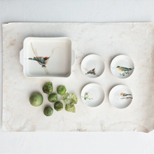 Load image into Gallery viewer, 1-Quart Stoneware Baker with Bird on Branch
