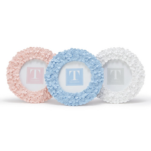 Hydrangea Round 4" x 4" Photo Frame