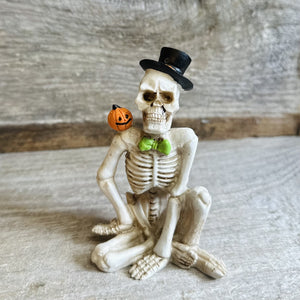 Skeletons with Top Hats Figures