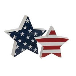 Stars and Stripes Wood Star Signs