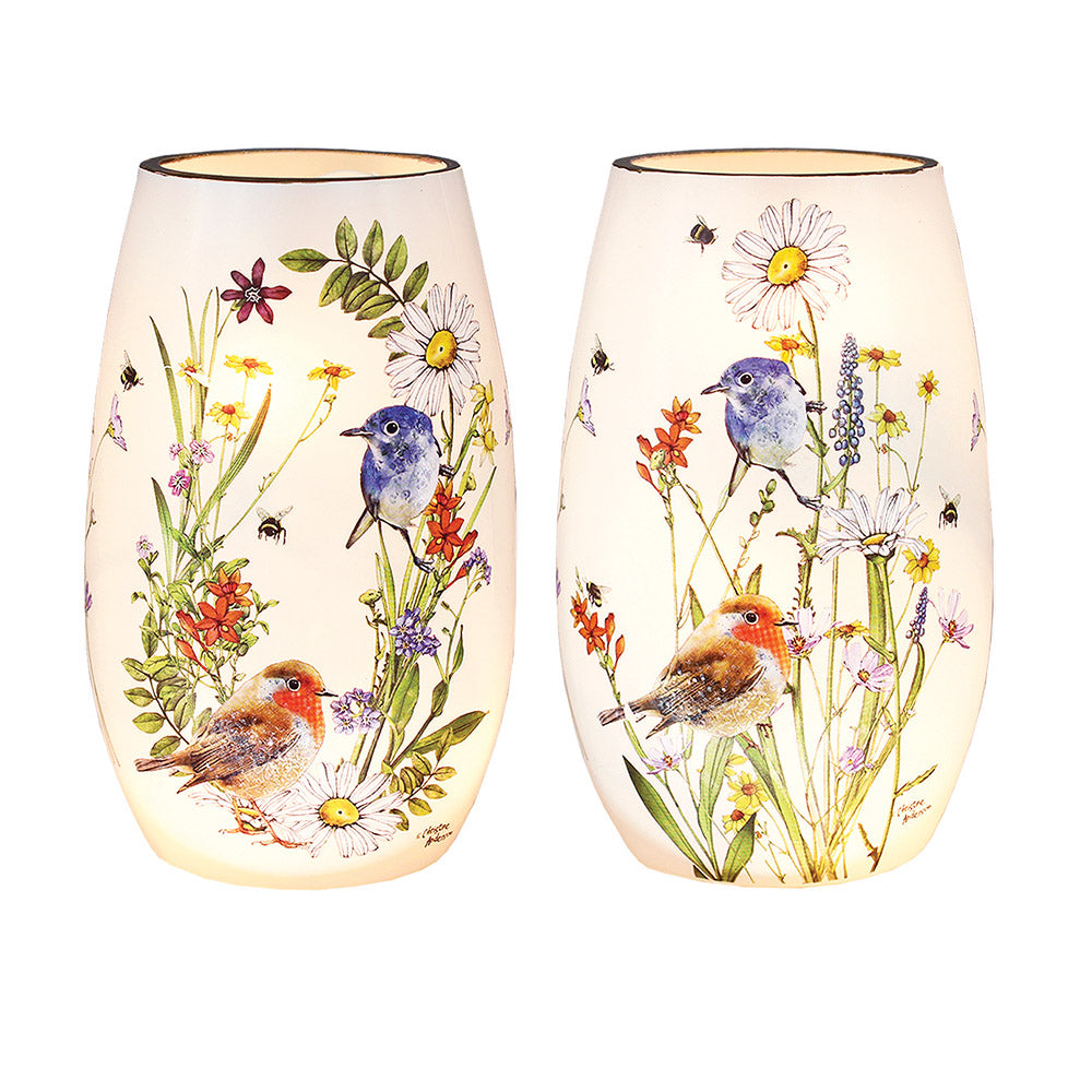 Spring Florals Lit Vase
