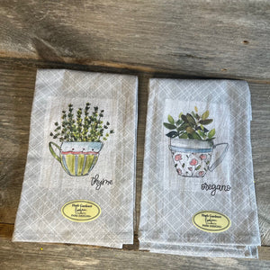 Herb Teacup Tea Towels