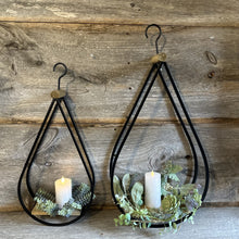 Load image into Gallery viewer, Teardrop Hanging Metal Candle Holder
