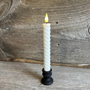 Textured Realistic Wick LED Taper Candles