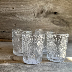 Vintage Inspired Drinking Glass