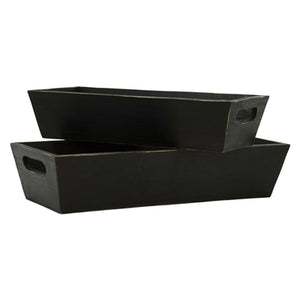 Black Rectangular Tray