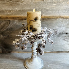 Load image into Gallery viewer, Flocked Pinecone Candle Ring
