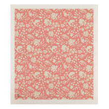 Load image into Gallery viewer, Delicate Pink Floral Swedish Dishcloth

