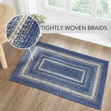 Load image into Gallery viewer, Great Falls Blue Jute Rug Rectangle
