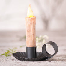 Load image into Gallery viewer, Chamberstick Candleholder in Smokey Black
