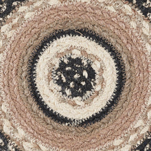 Load image into Gallery viewer, Sawyer Mill Charcoal Creme Jute Trivet 15"
