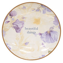 Load image into Gallery viewer, Vintage Floral Ceramic Trinket Tray
