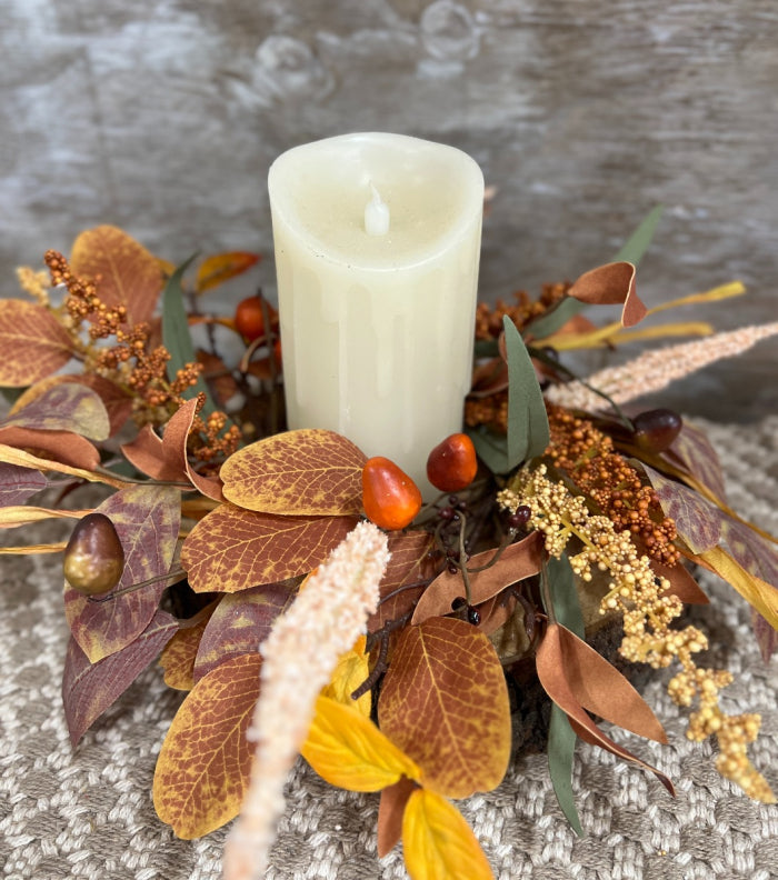 Aspen Acorn Candle Ring