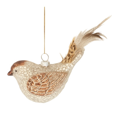 Glass Bird Ornament